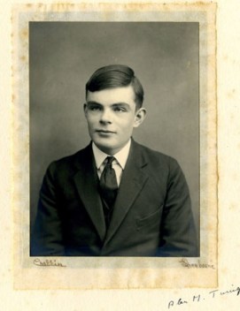 Young Alan Turing.